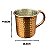 Kit 6 Canecas Moscow Mule Inox 400ml Cobre Martelada Drink Bar - Imagem 3