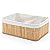 Cesto Caixa Organizadora Bambu Claro Natural Com Forro 26cm Retangular - Imagem 1