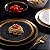Prato de Sobremesa Porcelana Dubai Luxo 21cm Wolff Dourado - Imagem 3