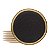 Jogo 6 Pratos de Sobremesa Porcelana Dubai Luxo 21cm Wolff Dourado - Imagem 6