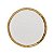 Jogo 6 Pratos de Sobremesa Porcelana Dubai Luxo 21cm Wolff Dourado - Imagem 2