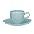 Jogo de Xicaras Chá Café Com Pires 4pcs Porcelana Ryo Blue Bay 220ml Oxford - Imagem 2