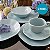 Jogo de Xicaras Chá Café Com Pires 4pcs Porcelana Ryo Blue Bay 220ml Oxford - Imagem 4