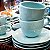 Jogo de Xicaras Chá Café Com Pires 4pcs Porcelana Ryo Blue Bay 220ml Oxford - Imagem 3