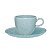 Jogo de Xicaras Chá Café Com Pires 6pcs Porcelana Ryo Blue Bay 220ml Oxford - Imagem 2