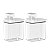 Kit 2 Dispenser Pote Medidor Hermético Porta Produtos Limpeza Organizador Lavanderia 1,5L - Imagem 1