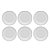 Jogo de Pratos Fundo Kit 6pcs Porcelana Branco Sopa 21cm Oxford Mia Chef - Imagem 1