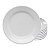 Jogo de Pratos Raso Porcelana Kit 6pcs Branco Liso 24cm Oxford Donna - Imagem 1