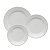 Jogo de Pratos Aparelho Jantar Kit 12 Peças Oxford Porcelana Branco Liso Donna - Imagem 1