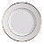 Jogo De Pratos Raso Cerâmica Luxo 29cm Kit 4pcs Borda Dourada Filete Relevo Ouro - Imagem 5