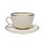Jogo Xicaras de Chá Café Com Pires Kit 4pcs 200ml Cerâmica Oxford Unni Brisa - Imagem 7