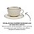 Jogo Xicaras de Chá Café Com Pires Kit 6pcs 200ml Cerâmica Oxford Unni Brisa - Imagem 3