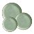 Jogo De Pratos Fundo Cerâmica Kit 6pcs 25cm Provance Alleanza Verde - Imagem 5