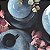 Jogo De Pratos Fundo Cerâmica Kit 6pcs 25cm Egito Alleanza Azul - Imagem 3