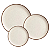 Jogo De Pratos Fundo Cerâmica Kit 4 Peças 25cm Coup Vanilla Alleanza Rustico - Imagem 5