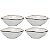 Kit 4 Tigelas Cumbuca Bowl Porcelana Vasilha 500ml Caldo Sopa Ryo Maresia Oxford - Imagem 1