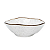 Kit 6 Tigelas Cumbuca Bowl Porcelana Vasilha 500ml Caldo Sopa Ryo Maresia Oxford - Imagem 2
