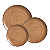 Jogo De Pratos Fundo Cerâmica Kit 4 Peças 29cm Kya Terracota Alleanza Rustico - Imagem 2