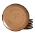 Jogo De Pratos Fundo Cerâmica Kit 6 Peças 29cm Kya Terracota Alleanza Rustico - Imagem 1