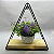 Kit 2 Nichos Prateleira Parede Triangular Decoração C/ Madeira Metal Aramado Preto Moderno - Imagem 2