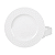 Jogo de Pratos Sobremesa 21cm Kit 4 Peças Em Porcelana Ingrid Tramontina Branco - Imagem 1