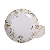 Jogo de Pratos Fundo 22cm Kit 4 Peças Em Porcelana Magnolia Tramontina - Imagem 1
