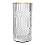Jogo Kit 6 Copos De Vidro Para Água Sucos 370ml Borda Dourada Luxo - Imagem 2