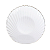 Prato De Sobremesa Branco Concha 20cm Borda Dourada Gold Rim - Imagem 1