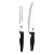 Jogo de Facas Brinox Cozinha Faqueiro Cross Conjunto Aço Inox Kit 3 Peças - Imagem 4