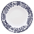 Prato Raso de Porcelana 28cm Oxford Toile de Jouy Refeição - Imagem 1