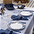 Prato Raso de Porcelana 28cm Oxford Toile de Jouy Refeição - Imagem 2