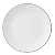 Prato De Sobremesa Porcelana Luxo Borda Prata 19cm Legacy Silver Mesa Posta - Imagem 1