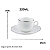 Xicara de Chá Café Com Pires 220ml Porcelana Borda Prata Luxo Legacy Silver - Imagem 3