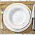 Prato Raso Porcelana Luxo Borda Dourada 27cm Majesty Gold Mesa Posta - Imagem 3