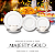 Prato Fundo de Porcelana Luxo Borda Dourada 20,5cm Majesty Gold Mesa Posta - Imagem 2