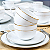 Xicara de Chá Café Com Pires 220ml Porcelana Borda Dourada Luxo Majesty Gold - Imagem 2