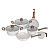 Jogo de Panelas Antiaderente Ceramica Cooktop Fogão Indução Kit 6 Peças Conjunto Marmol - Imagem 1