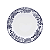 Jogo Pratos De Sobremesa 22cm Kit 4 Peças Porcelana Toile de Jouy Oxford - Imagem 2