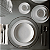 Jogo Pratos De Sobremesa 19cm Porcelana Kit 6 Peças Luxo Borda Prata Legacy Silver - Imagem 5