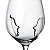 Jogo 4 Taças de Vinho Vidro Lapidada Escultura 590ml Passione Luxo - Imagem 3