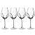 Jogo 4 Taças de Vinho Vidro Lapidada Escultura 590ml Passione Luxo - Imagem 1
