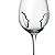 Jogo 4 Taças de Vinho Vidro Lapidada Escultura 590ml Passione Luxo - Imagem 5
