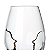 Jogo 4 Copos De Vidro Água Suco 580ml Passione Lapidada Escultura Luxo - Imagem 4