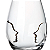 Jogo 4 Copos De Vidro Água Suco 580ml Passione Lapidada Escultura Luxo - Imagem 5
