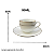 Jogo Xicaras De Café Com Pires 90ml Porcelana Kit 4 Peças Borda Dourada Majesty Gold - Imagem 2