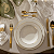 Jogo Xicaras de Chá Café Com Pires 220ml Porcelana Kit 6 Peças Borda Dourada Luxo Majesty Gold - Imagem 6