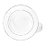 Jogo Pratos De Sobremesa 19cm Porcelana Kit 4 Peças Luxo Borda Prata Majesty Silver - Imagem 1