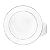 Jogo De Pratos Fundo 20,5cm Porcelana Kit 6 Peças Luxo Borda Prata Majesty Silver - Imagem 1