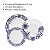 Aparelho De Jantar Jogo Pratos Porcelana Kit 12 Peças Toile Jouy Oxford - Imagem 4