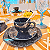 Aparelho De Jantar Jogo Pratos Porcelana Kit 12 Peças Ryo Safira Oxford Azul Marinho - Imagem 5